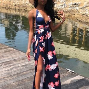 Floral Maxi Dress - Size XS/S - Worn Once